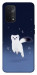 Чехол Хорёк в снегу для Oppo A74 5G