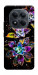 Чохол Flowers on black для Xiaomi Redmi Note 15 5G (EU)