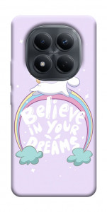 Чехол Believe in your dreams unicorn для Xiaomi Redmi Note 15 4G (EU)