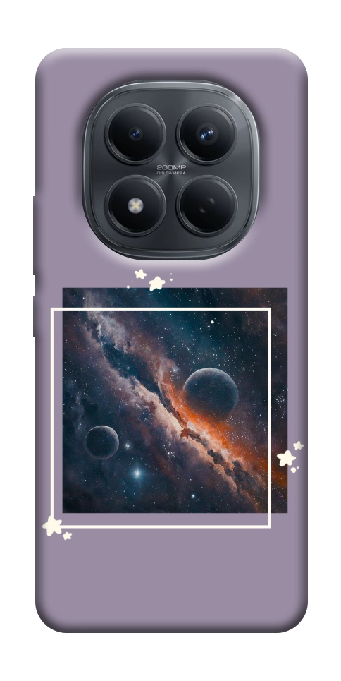 Чехол Космос в квадрате для Xiaomi Redmi Note 15 5G (EU)