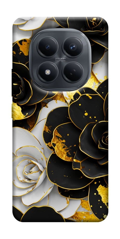 Чехол Flower black-white для Xiaomi Redmi Note 15 5G (EU)