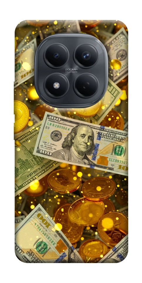 Чехол Gold and dollars для Xiaomi Redmi Note 15 5G (EU)