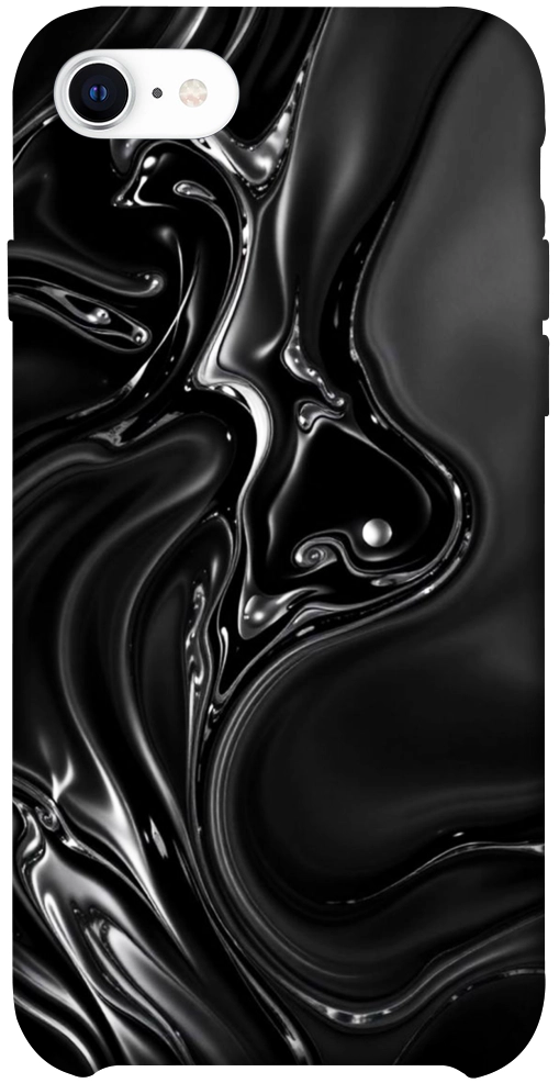 Чехол Black Liquid для iPhone SE (2020)