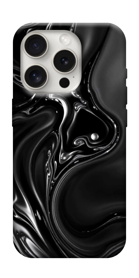 Чехол Black Liquid для iPhone 16 Pro
