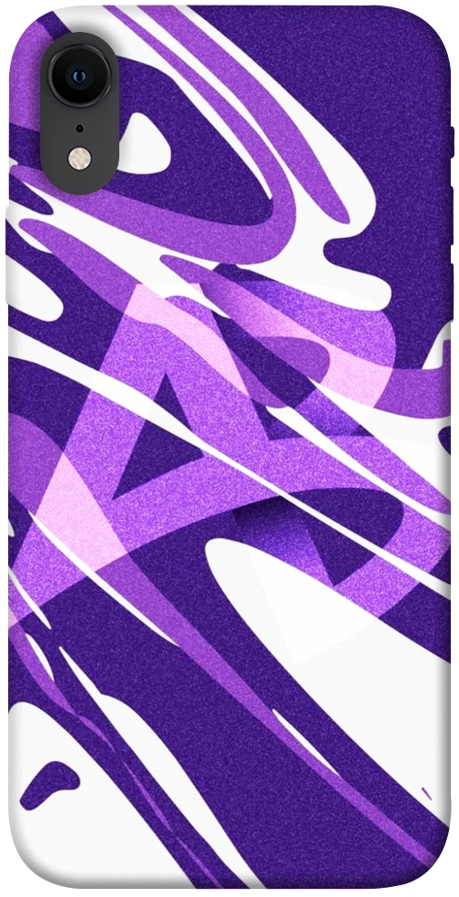 Чехол Purple Abstract для iPhone XR