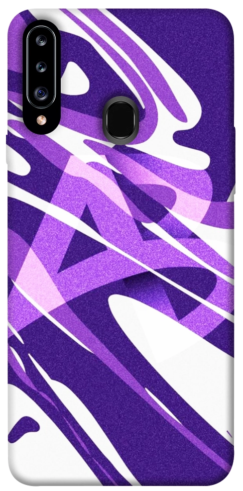 Чехол Purple Abstract для Galaxy A20s (2019)