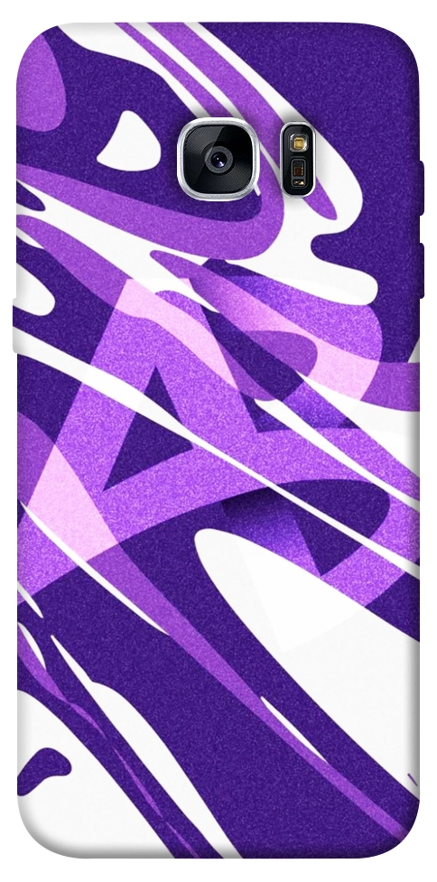 Чохол Purple Abstract для Galaxy S7 Edge
