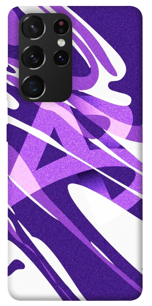 Чехол Purple Abstract для Galaxy S21 Ultra