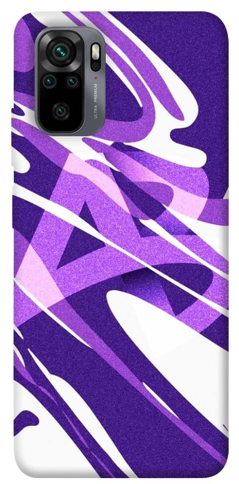 Чехол Purple Abstract для Xiaomi Redmi Note 10