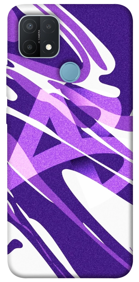 Чехол Purple Abstract для Oppo A15