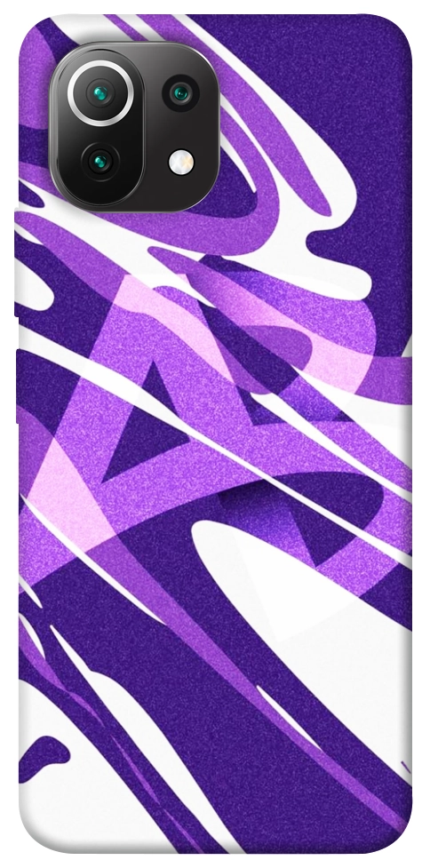 Чехол Purple Abstract для Xiaomi Mi 11 Lite