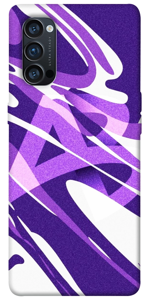 Чехол Purple Abstract для Oppo Reno 4 Pro 5G