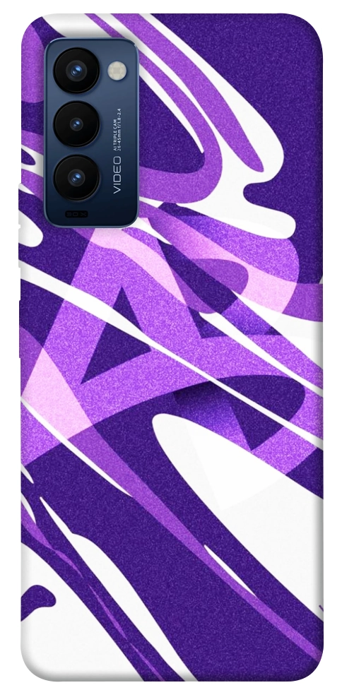 Чохол Purple Abstract для TECNO Camon 18