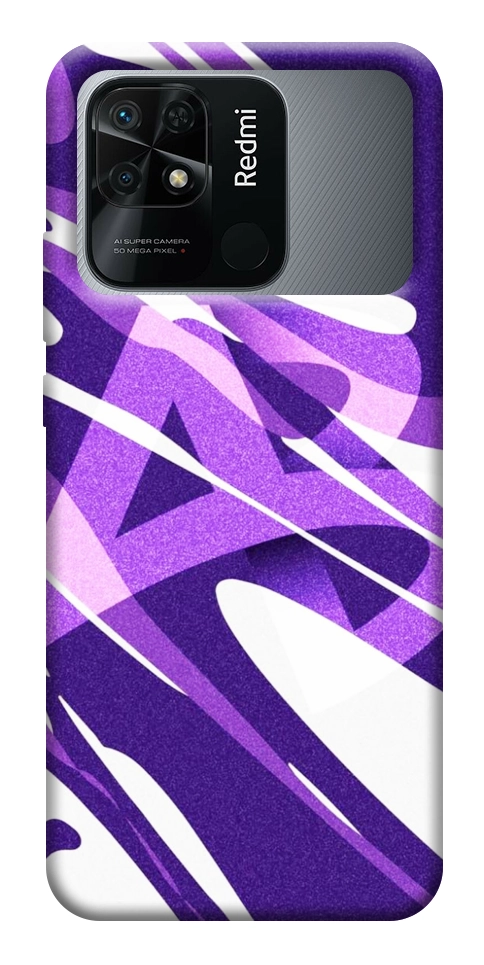 Чехол Purple Abstract для Xiaomi Redmi 10C