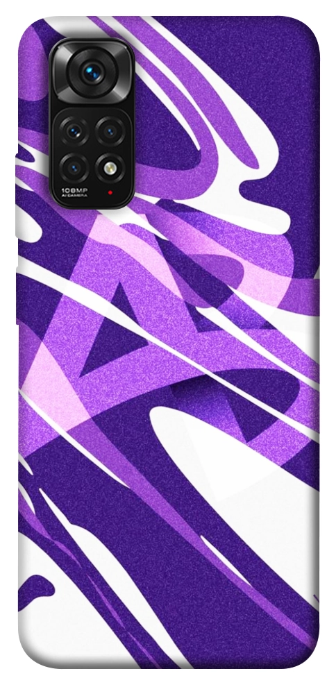 Чехол Purple Abstract для Xiaomi Redmi Note 11 (Global)
