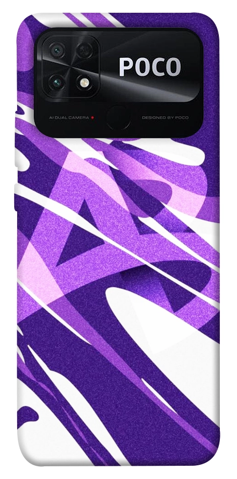 Чехол Purple Abstract для Xiaomi Poco C40