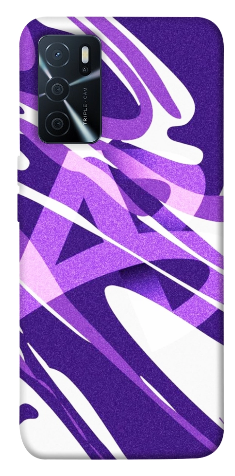 Чехол Purple Abstract для Oppo A16