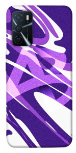 Чехол Purple Abstract для Oppo A16 4G