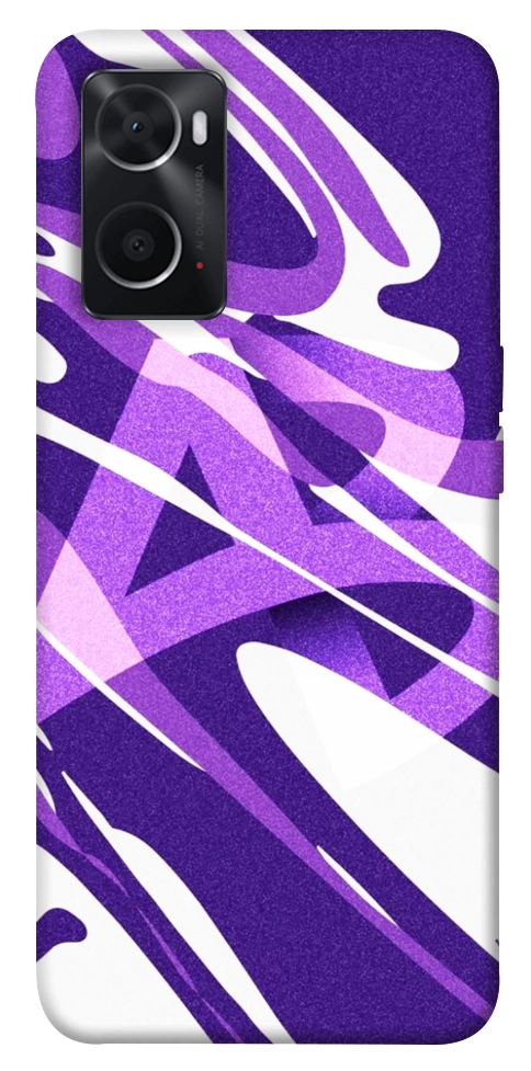 Чехол Purple Abstract для Oppo A76 4G