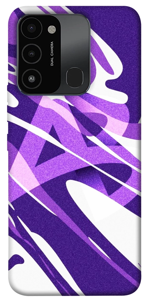 Чехол Purple Abstract для TECNO Spark Go 2022 (KG5m)