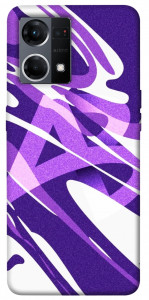 Чехол Purple Abstract для Oppo Reno 7 4G