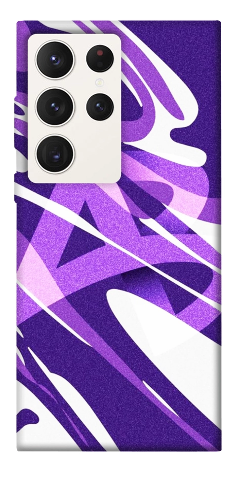Чехол Purple Abstract для Galaxy S23 Ultra