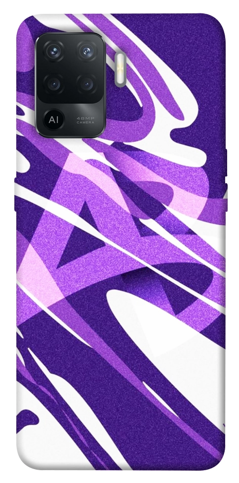 Чехол Purple Abstract для Oppo Reno 5 Lite