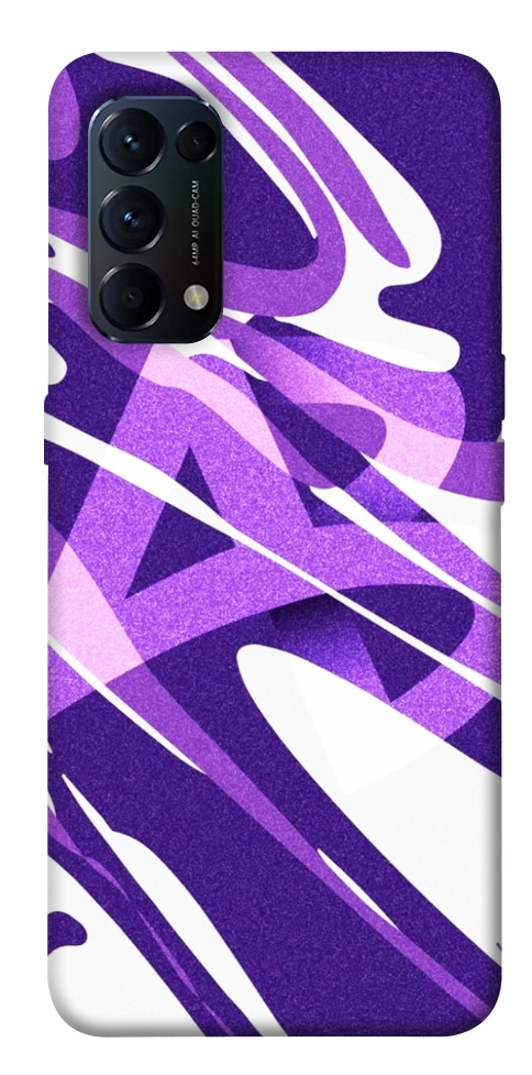 Чехол Purple Abstract для Oppo Reno 5 4G