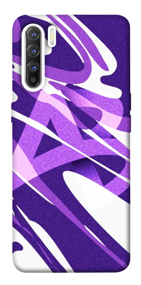 Чехол Purple Abstract для Oppo Reno 3