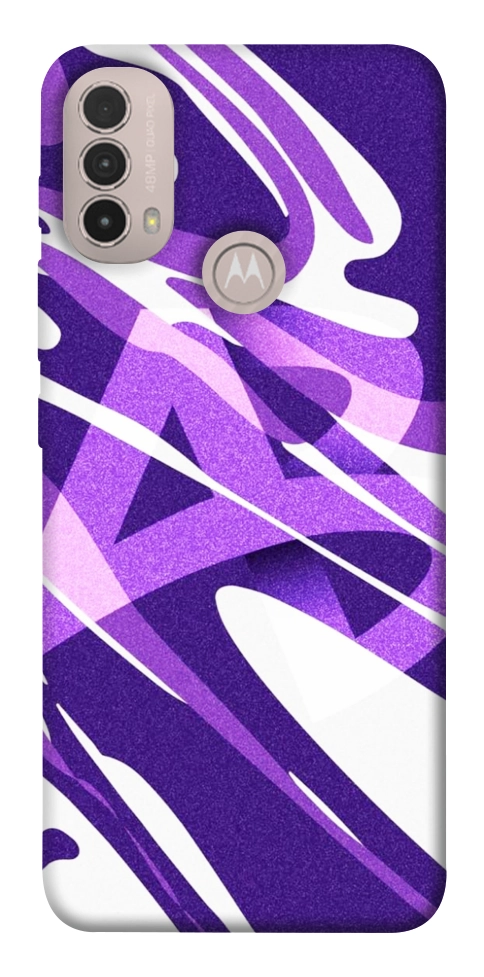 Чохол Purple Abstract для Motorola Moto E40