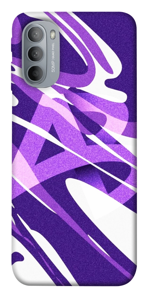 Чехол Purple Abstract для Motorola Moto G31