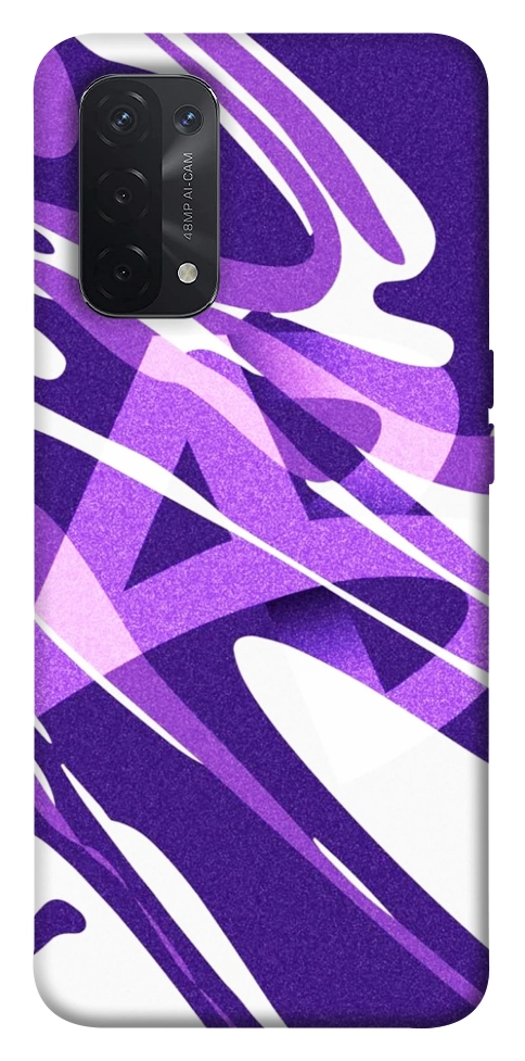 Чехол Purple Abstract для Oppo A74 5G