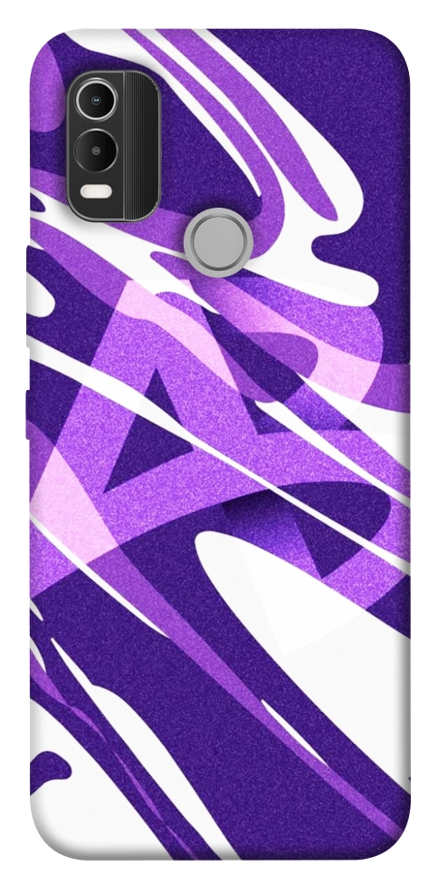 Чехол Purple Abstract для Nokia C21 Plus