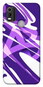 Чехол Purple Abstract для Nokia C21 Plus