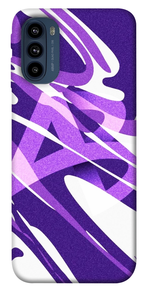 Чехол Purple Abstract для Motorola Moto G41