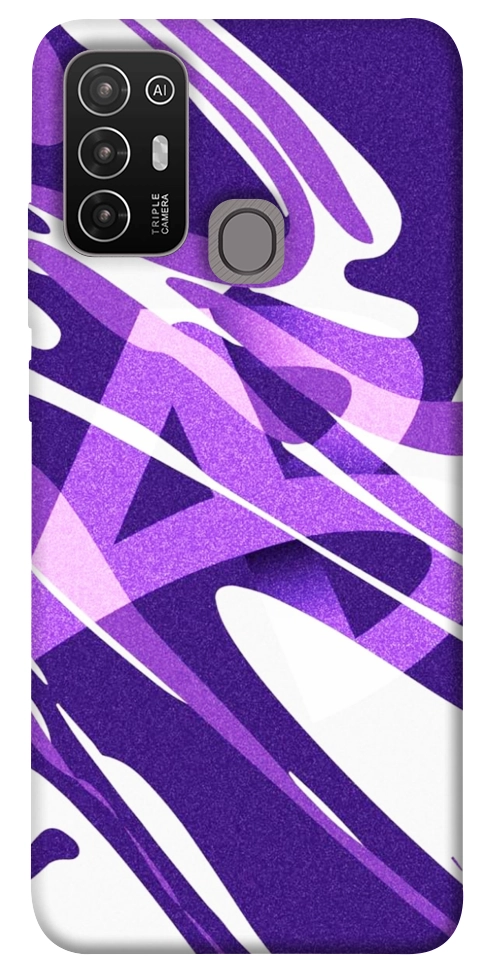 Чехол Purple Abstract для ZTE Blade A52
