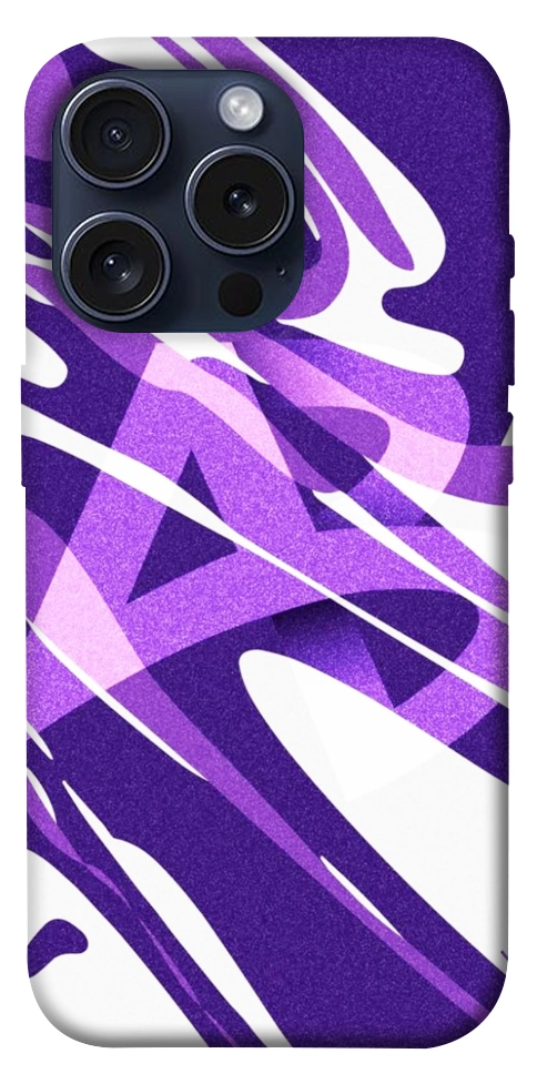 Чехол Purple Abstract для iPhone 15 Pro