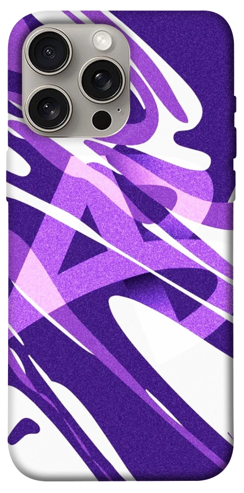 Чохол Purple Abstract для iPhone 15 Pro Max