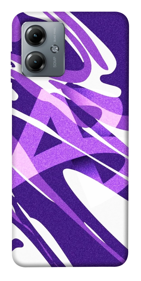 Чохол Purple Abstract для Motorola Moto G14
