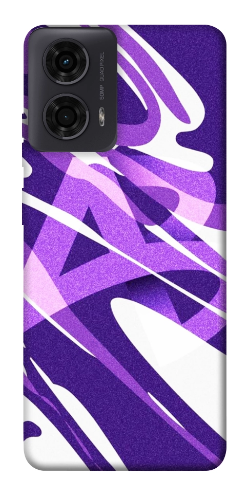 Чохол Purple Abstract для Motorola Moto G24