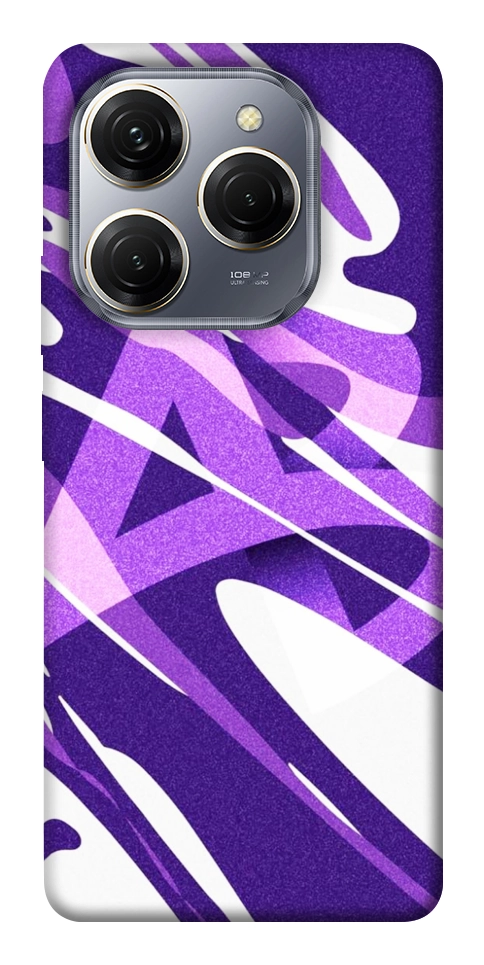 Чохол Purple Abstract для TECNO Spark 20 Pro