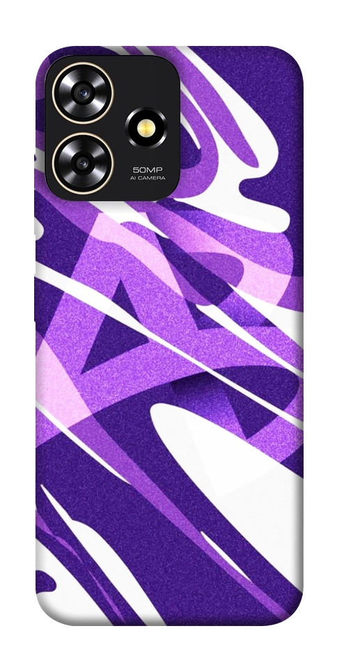 Чехол Purple Abstract для ZTE Blade A73 4G
