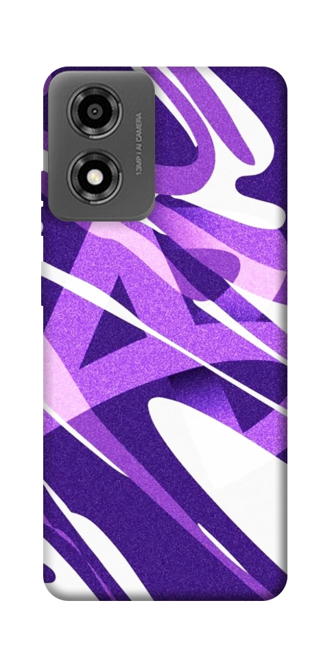 Чохол Purple Abstract для Motorola Moto E14