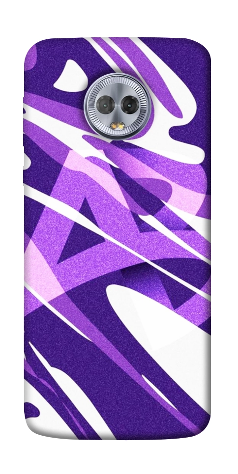 Чехол Purple Abstract для Motorola Moto G6 Plus