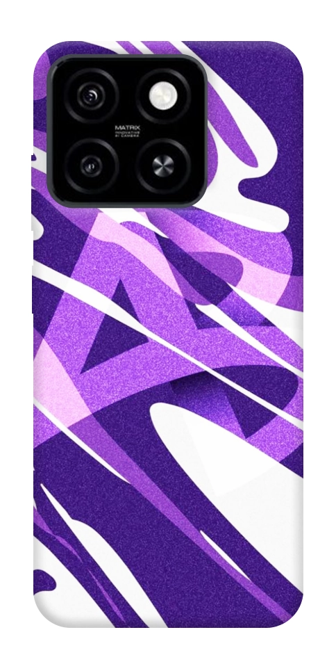 Чехол Purple Abstract для ZTE Blade A55 4G