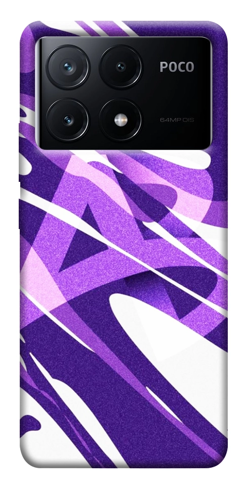 Чехол Purple Abstract для Xiaomi Poco X6 Pro
