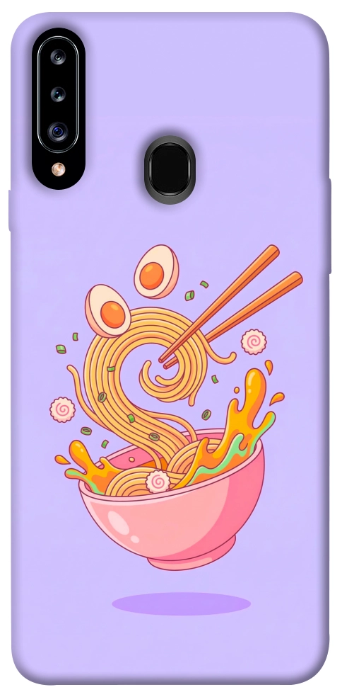 Чехол Cartoon noodles для Galaxy A20s (2019)