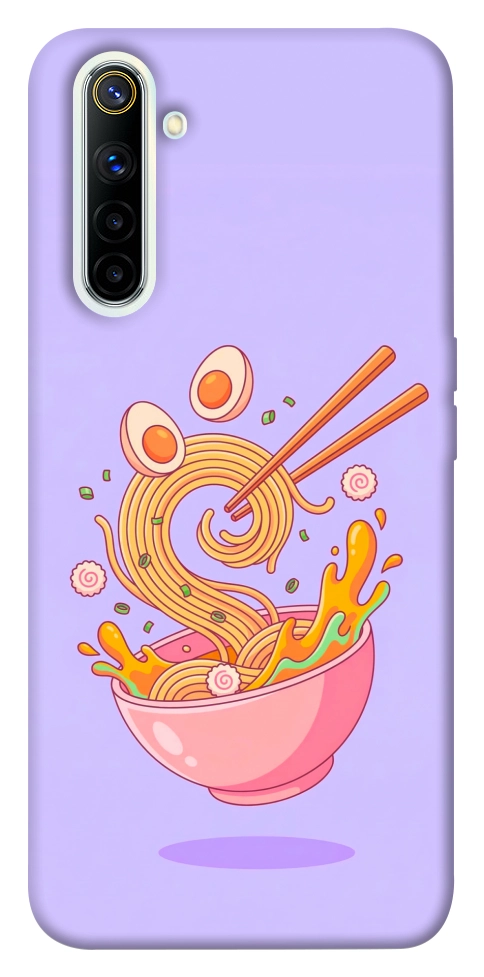 Чехол Cartoon noodles для Realme 6