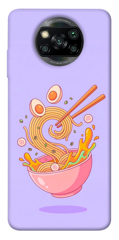 Чехол Cartoon noodles для Xiaomi Poco X3 NFC