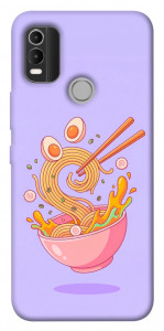 Чехол Cartoon noodles для Nokia C21 Plus